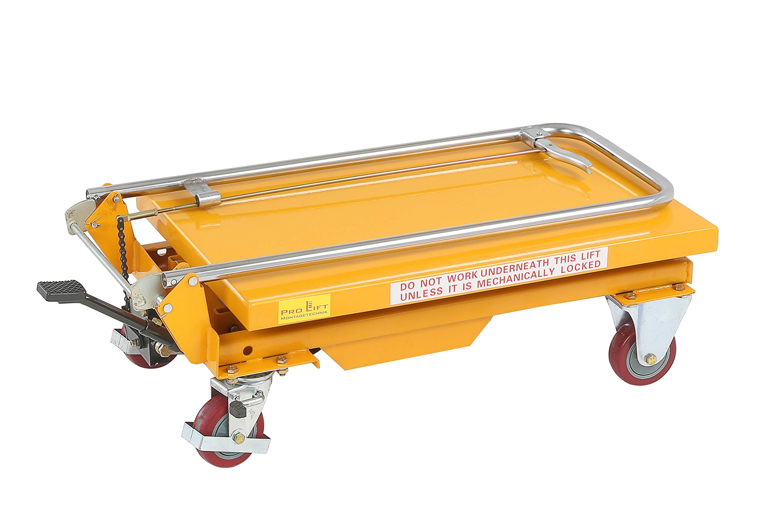 Hubtisch, Hebebühne 150kg Tragkraft, Höhe 265mm - 755mm, BS-15, 01565