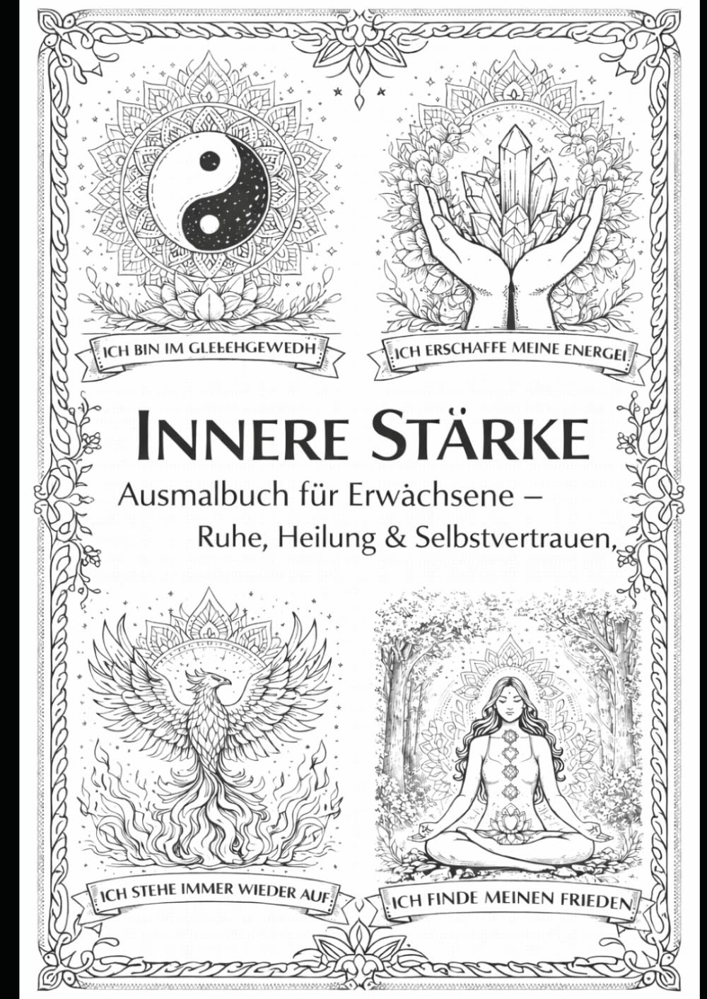 Innere Stärke: Ausmalbuch für Erwachsene – Ruhe, Heilung & Selbstvertrauen