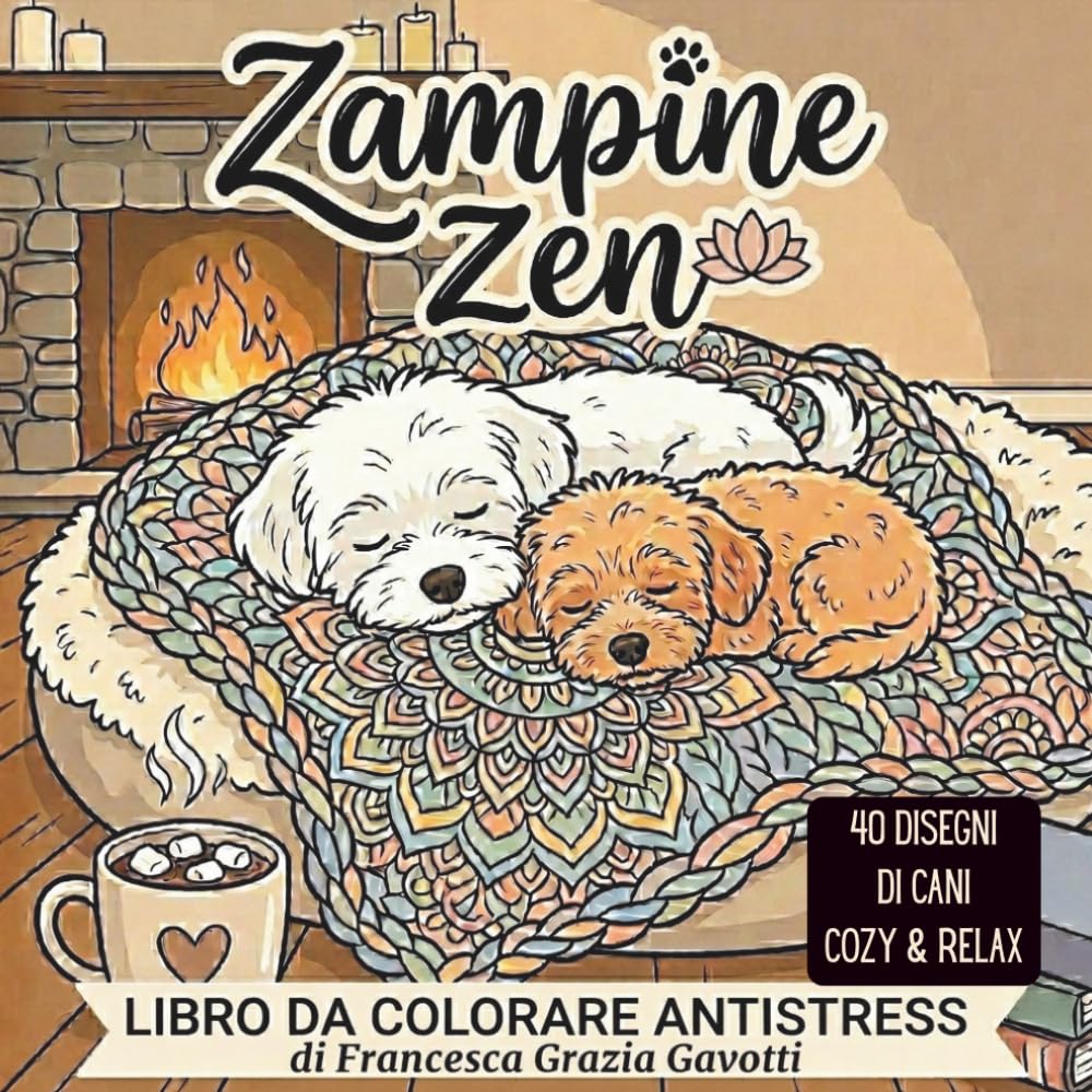 Zampine Zen: Libro da colorare antistress (Amici Zen)
