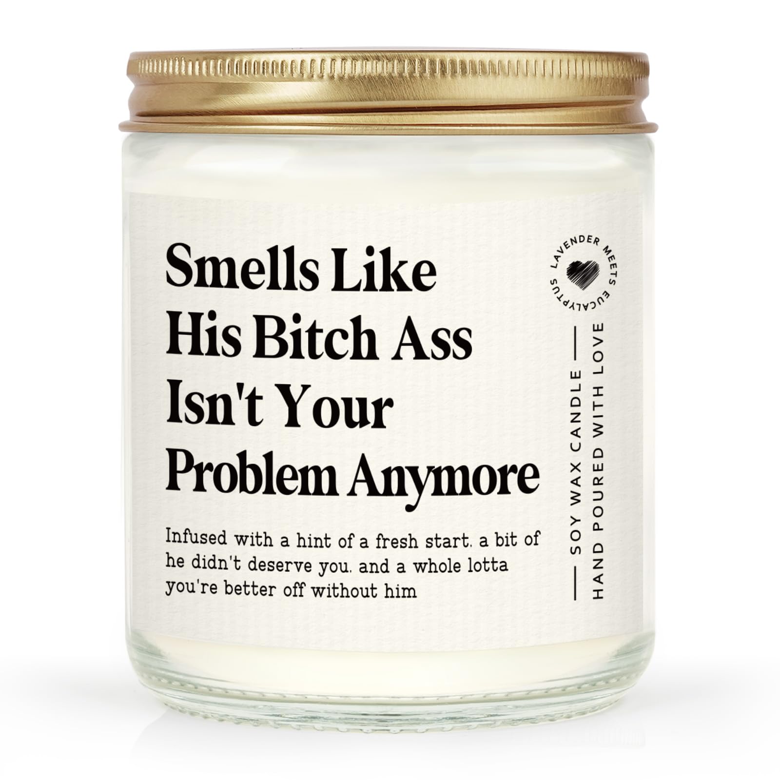 Funny Divoce Gifts for Women, Divorce Party Decorations Scented Candle, Cheer UP Breakup Gifts for Women Friend, Coworker, Self-Care, Emotional Support, Feel Better Gift,7-oz