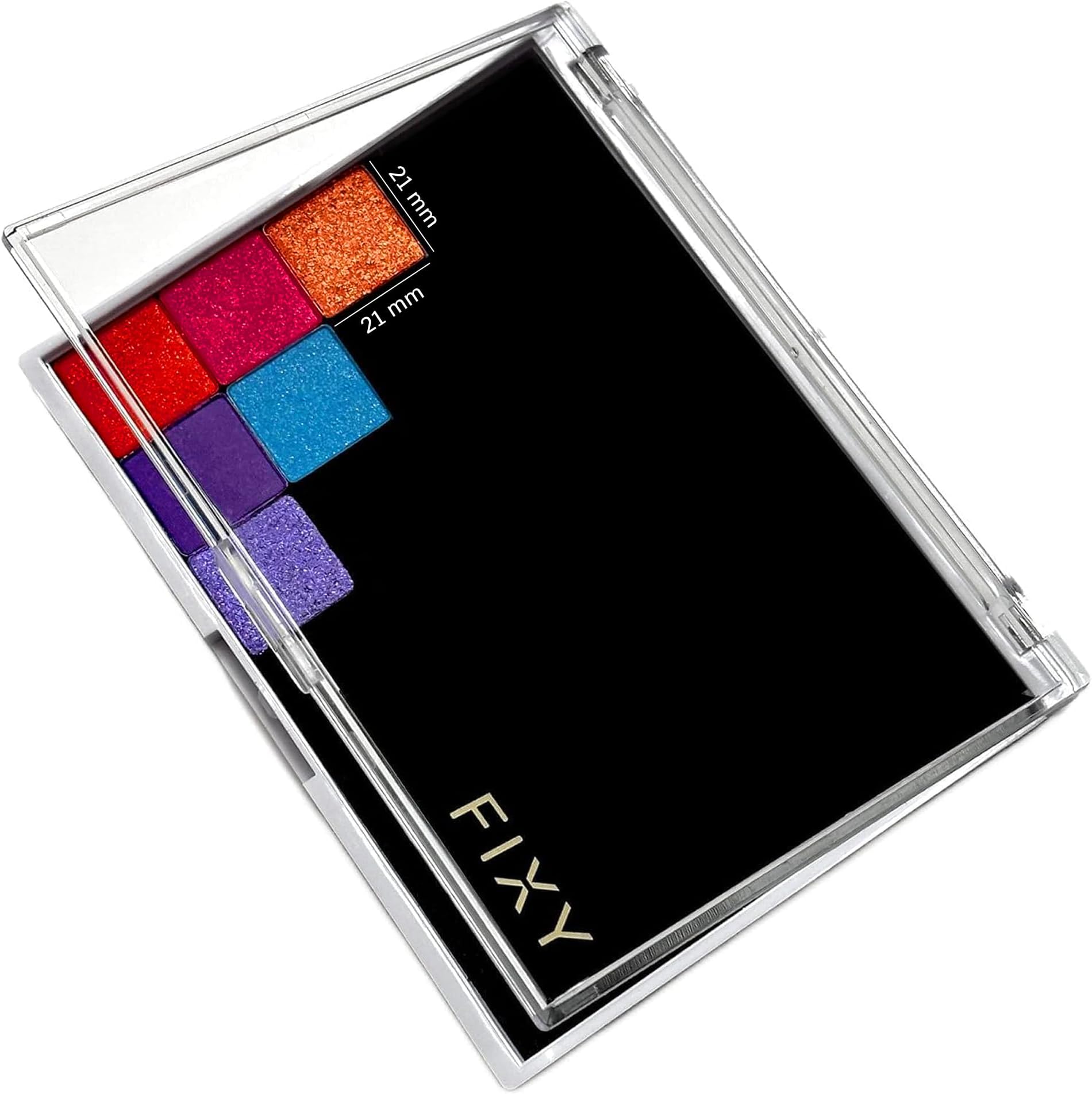 Empty Magnetic Makeup Palette with Clear Top, Small Palette- Organize, Depot & Declutter Makeup - Customize Your Palette - Travel and Eyeshadow Organizer - 5.7"x4.3"