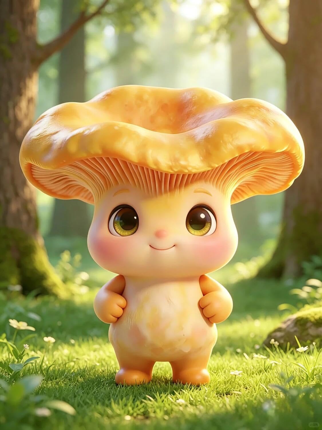 AxiangziK DIY Cross Stitch Kit Fantasy Mushroom 11CT 30x40cm