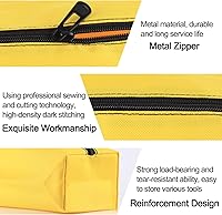 Vista 5 de 5 Pack Canvas Tool Pouch of Two Sizes, Tool Pouches with Zipper, Multipurpose Zipper Bags Tools is Suitable for Storing Scattered Tools, Cosmetics