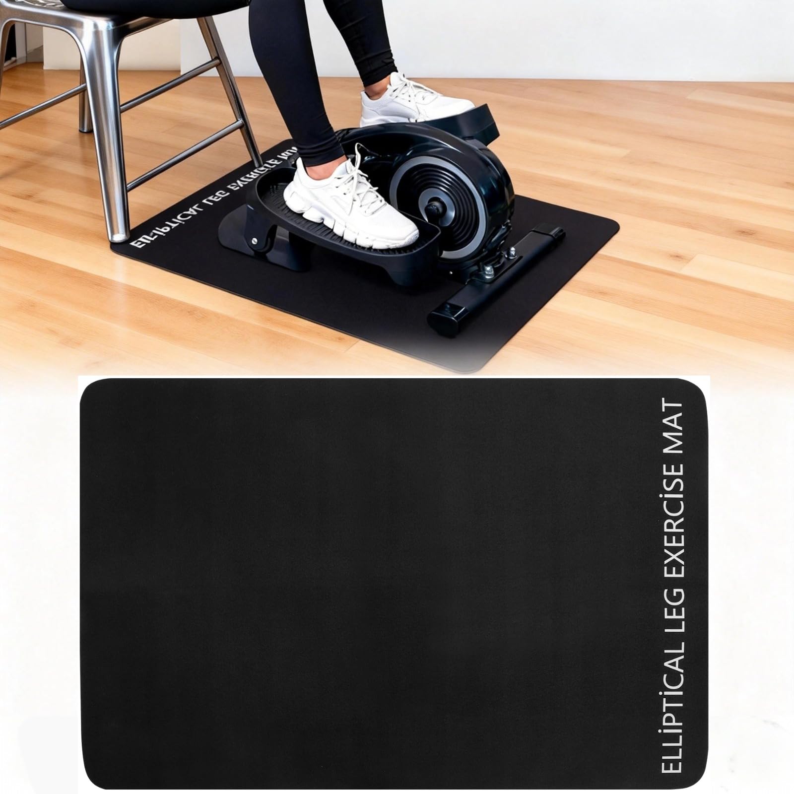 Tappeto Tapis Roulant PVC Spesso, Tappetino Antiscivolo per Palestra in Casa, Tappetino Rulli Bici Fonoisolante Tappetino Antiscivolo per Bicicletta Ellittica per Tapis Roulant Cyclette Ellittica