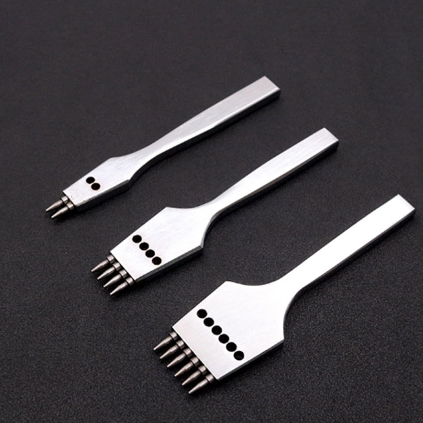 18 unids 4mm Craft redondo agujero puncher desmontable costura cincel herramienta/conjunto