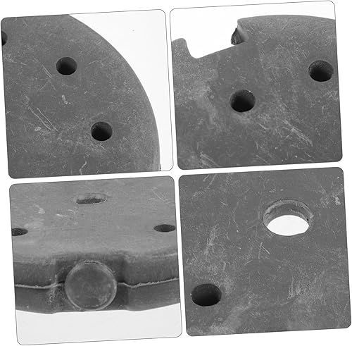 Miniatura 9 de Lámpara de escritorio Base de lámpara de pie Contrapeso Piezas de piso Accesorio base de chasis redondeado Hierro Soporte ligero Negro Chasis de