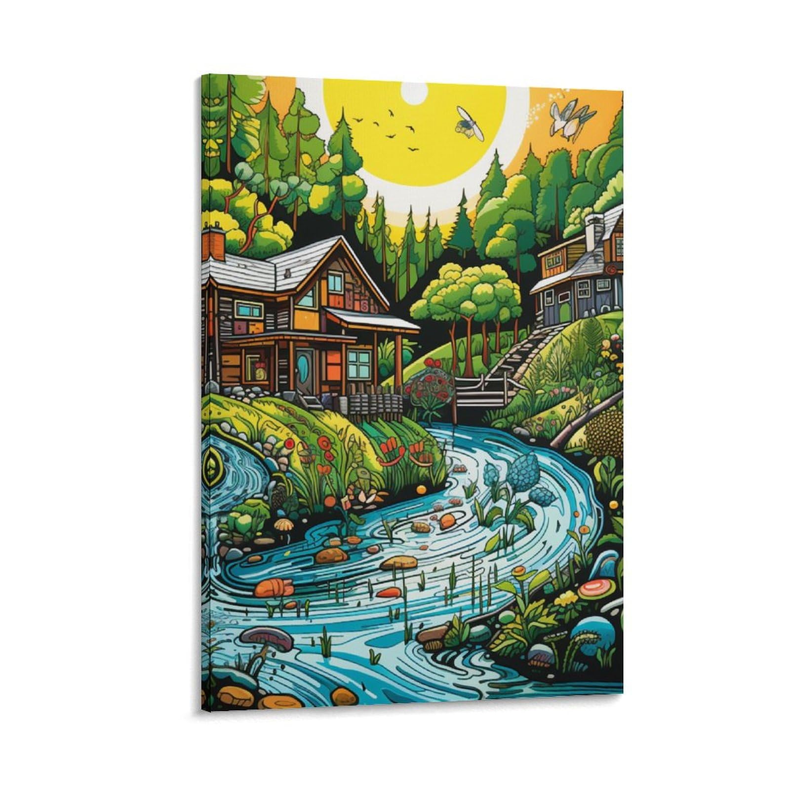 Tableau impression sur toile Paradis déco murale maison 30x45cm - 6