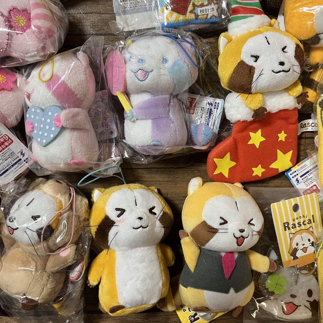 Amazon.co.jp: あらいぐまラスカル ぬいぐるみマスコットなどセット 