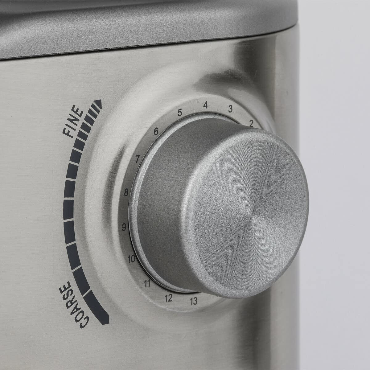 H.Koenig Molinillo de café eléctrico profesional GRD830, Trituradora pro, Sistema de molido cónico, 16 tamaños de molido, Potencia 130W, 400g, Molinillo extraíble, Cuerpo de aluminio, Fácil limpieza