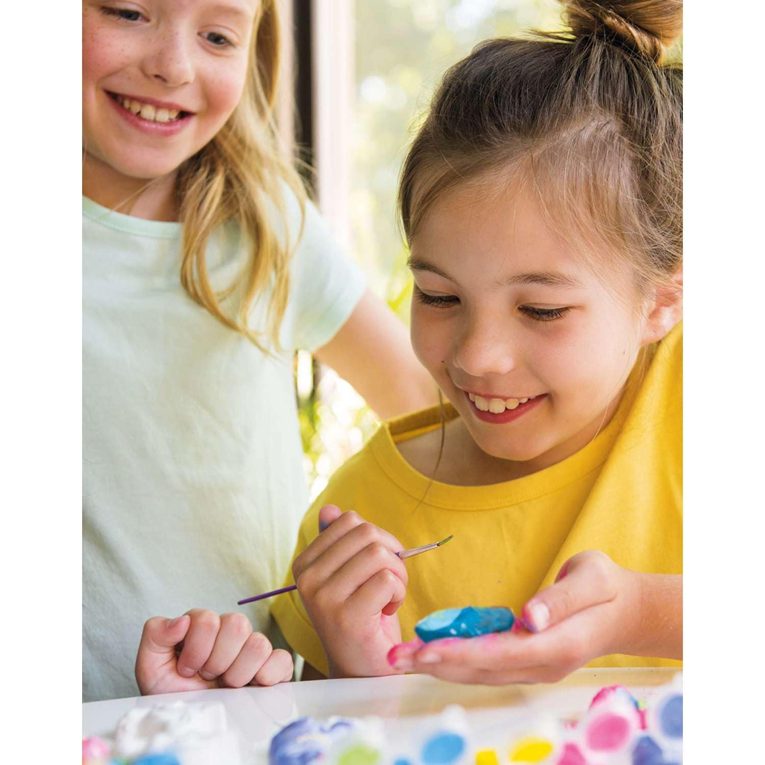 4M 404756 KidzMaker Paint Your Own Garden Rock, Multi Colour
