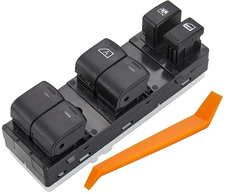 ZAPOSTS Interruptor de ventana eléctrica para Nissan Altima 2007-2012. Interruptor maestro de vidro de puerta de control lateral del conductor OEM