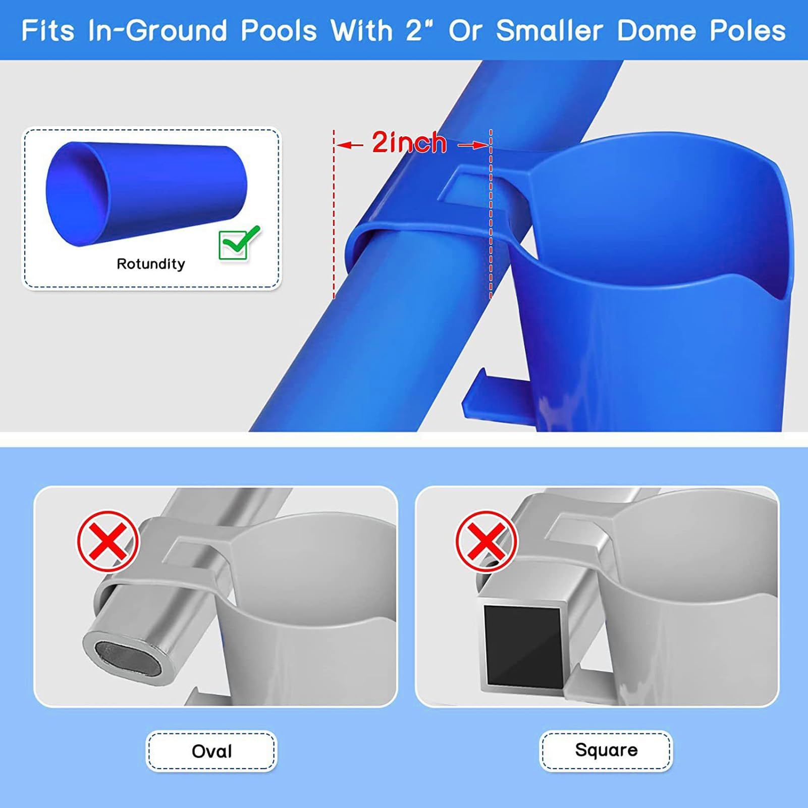 4 Stück Pool-Getränkehalter Für Oberirdische Pools, Pool-Getränkehalter Für Getränke, Getränkehalter, Pool-Telefonhalter, Bar-Pool-Zubehör Für Getränke