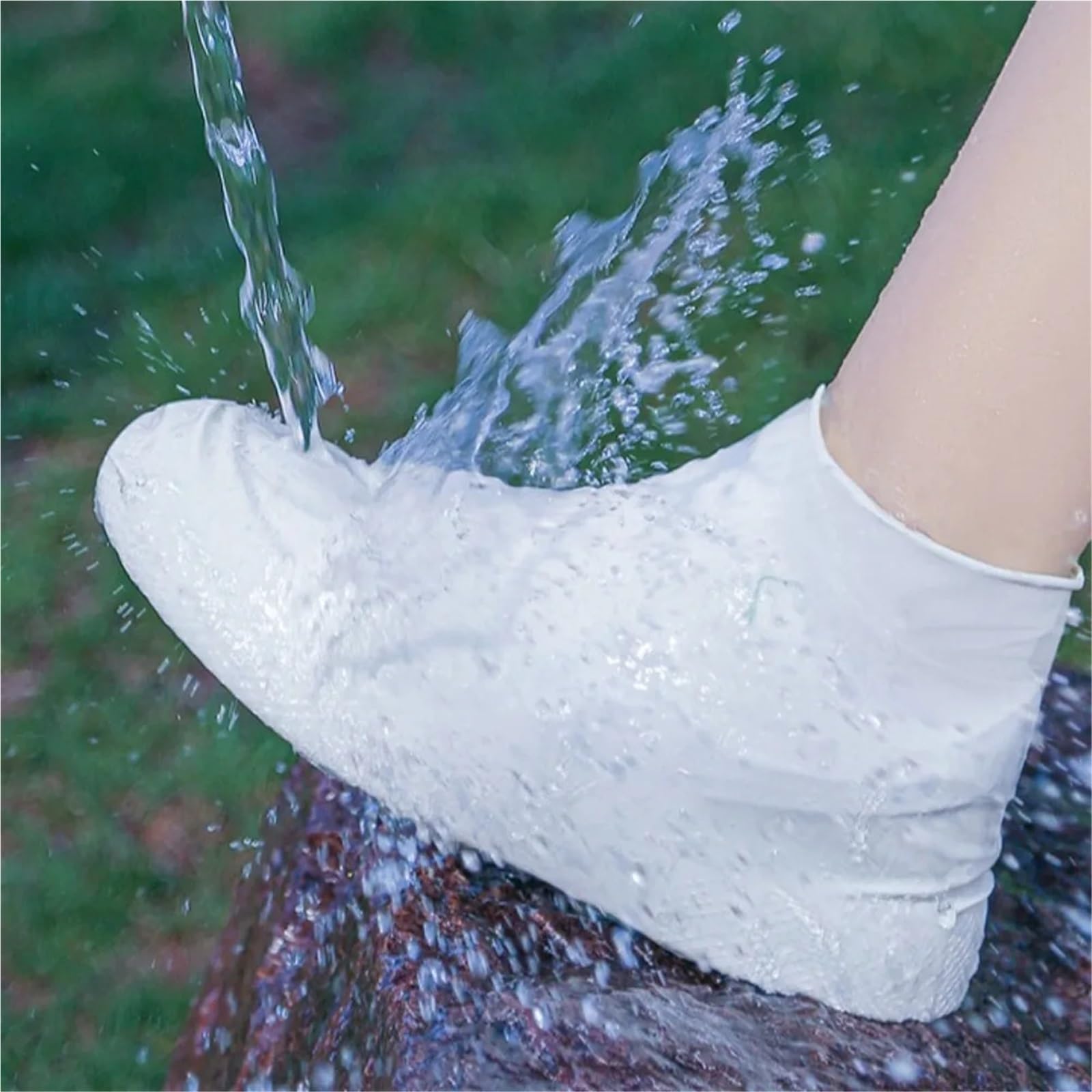 5 pares de cubiertas for zapatos for caminar, protectores impermeables for, cubierta for for la lluvia, botas gruesas reutilizables for exteriores para Protección