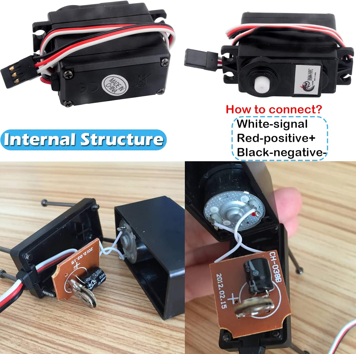 DS04-NFC 360 Degree Continuous Rotation Micro Servo Motor+3CH Digital Multi Servo Tester ECS RC Consistency CCMP Master Speed Controller for Helicopter Car Boat Servo