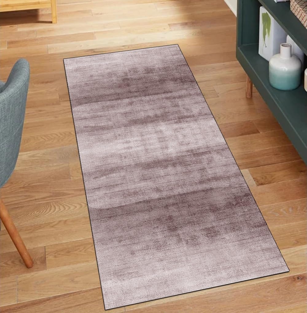 Alfombra lavable antideslizante rosa para suelos de cocina