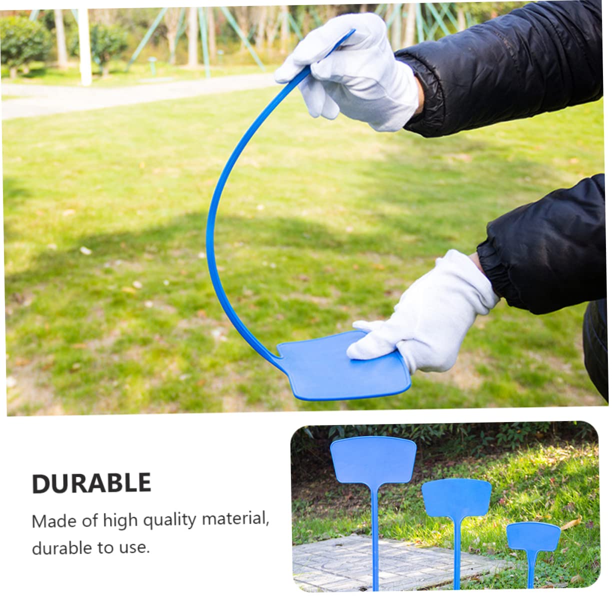 BESPORTBLE 20pezzi Etichette Da Giardino Scrivibili Colorata Cartellini Per Piante Bianco Rosso Giallo e Blu Per e Parchi