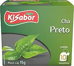 Kisabor, Chá Preto, Para infusão, 15 Gramas com 10 Saquinhos