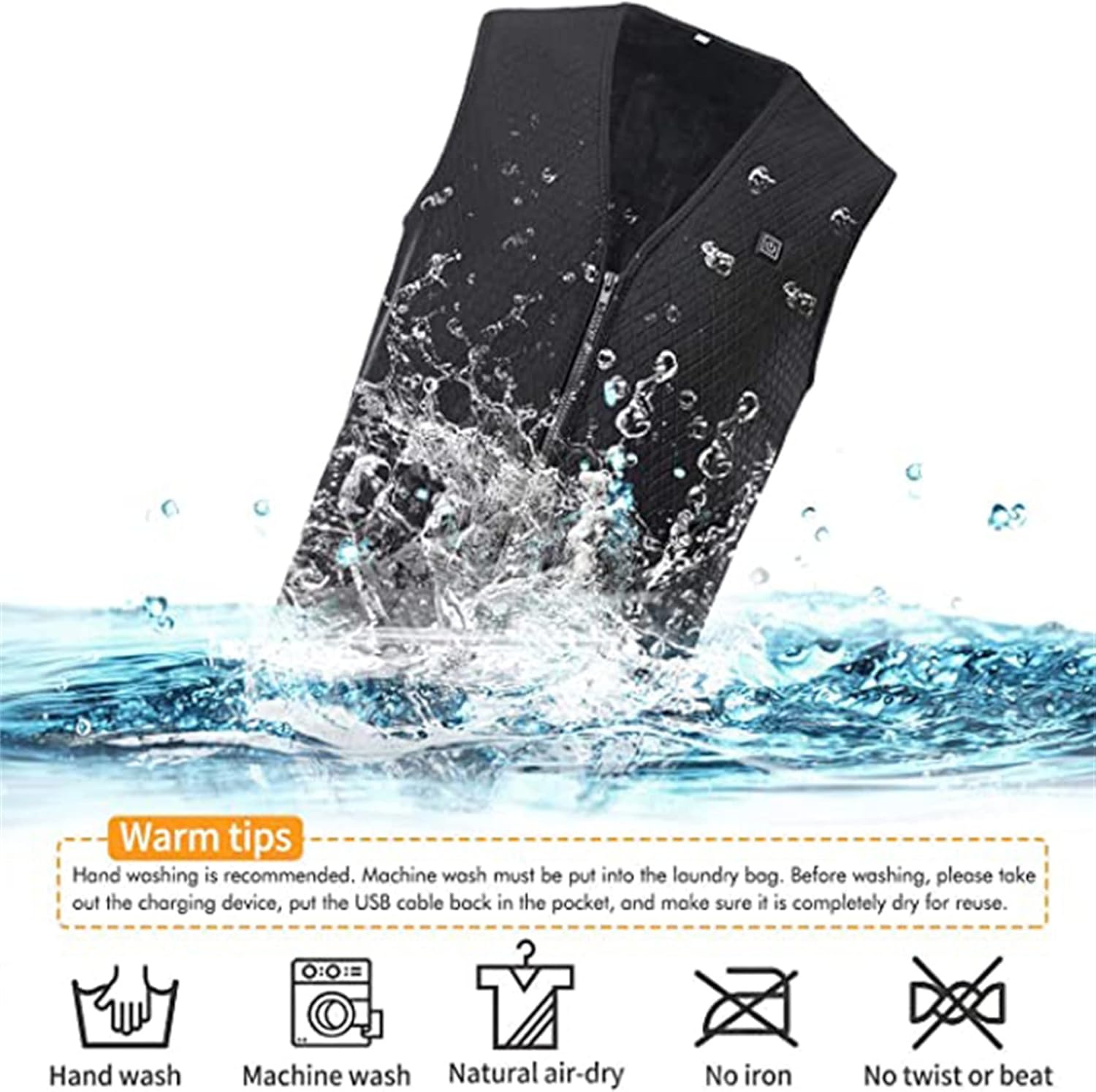 PHJCFGHJGH] サーマルベスト， 屋外加熱ジャケットハイキング服 USB インテリジェント電気加熱冬暖かい加熱ベスト(