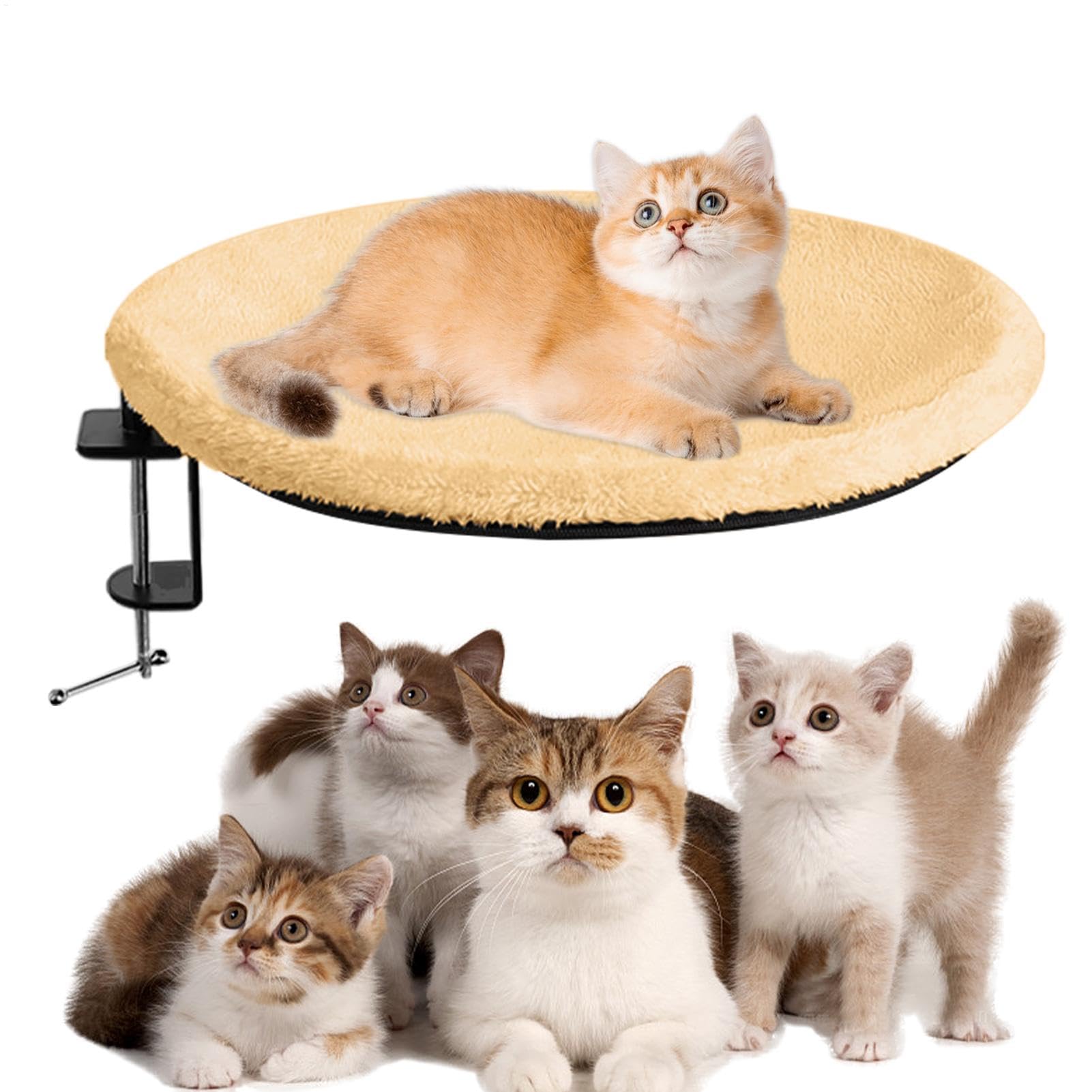 Perchoir pour animaux domestiques rond et amovible pour un entretien facile au bureau