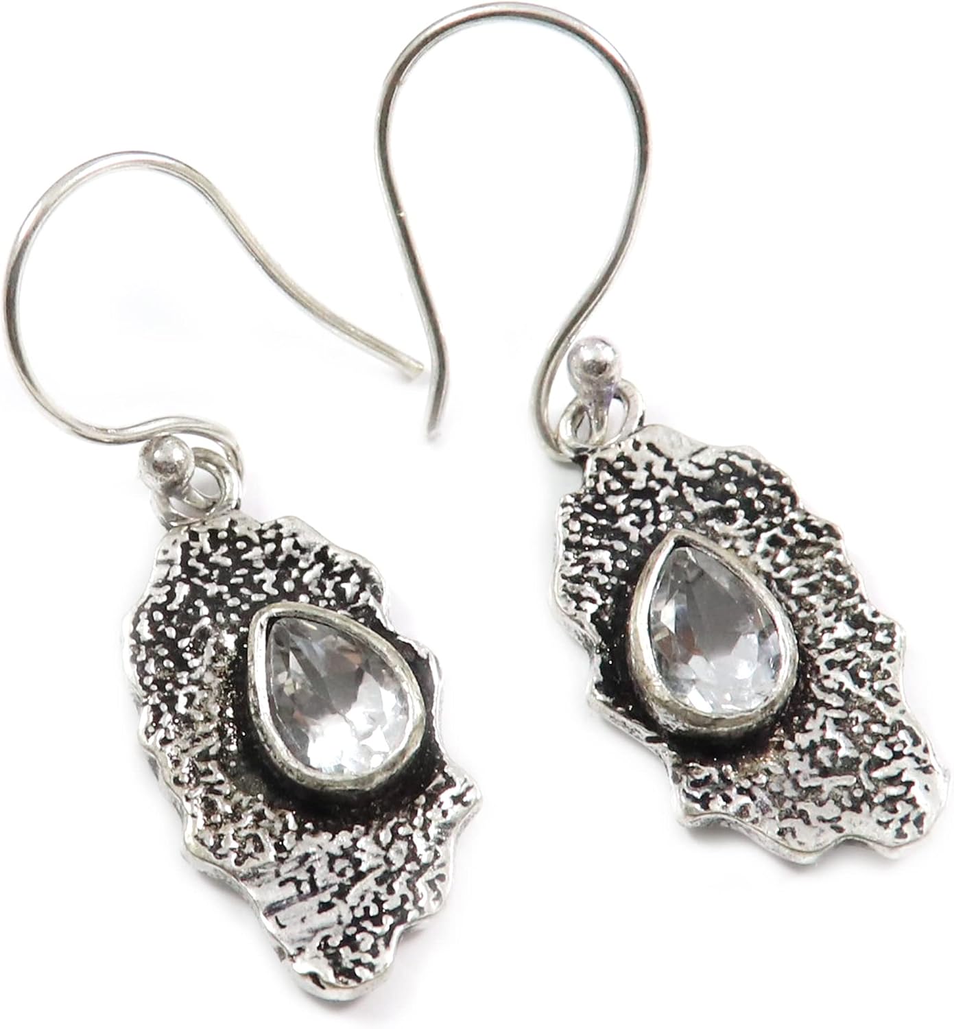 Goyal Exports 925 Sterling Rainbow Moonstone Peach Moonstone Silky Moonstone Labradorite Gemstone Silver Drop Dangle Earring Jewelry SEG153