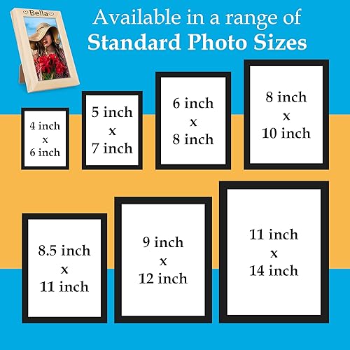 Miniatura 5 de Personalized Passion Marcos de fotos de madera de 6 x 8 pulgadas, marcos de fotos vintage de madera clara, exhibición de fotos de madera rústica