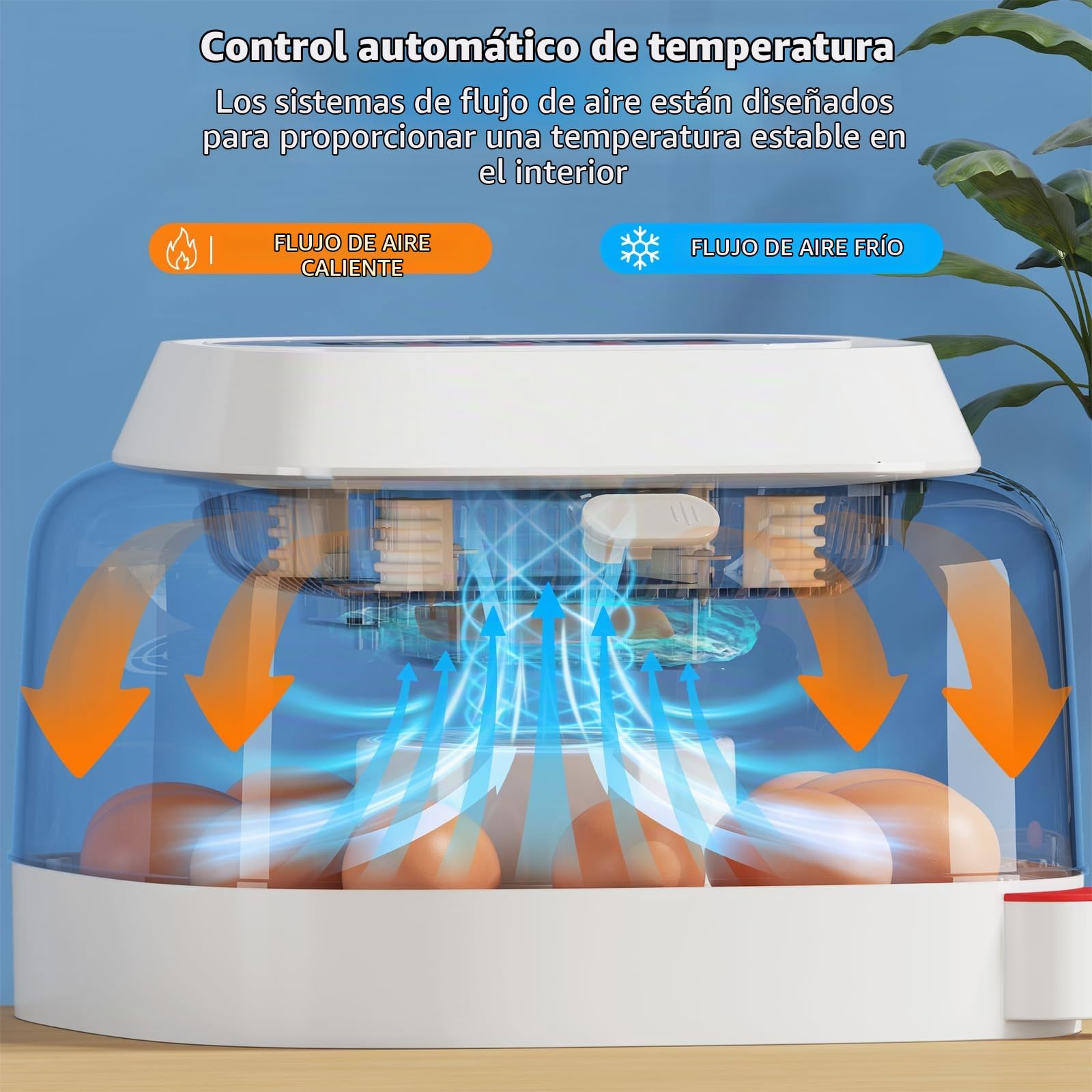 Sailnovo Incubadoras de huevos para incubar, 12 huevos, incubadora para huevos de gallina con 4 modos, visión de 360°, incubadora de huevos con giro automático y control de temperatura, indicador de