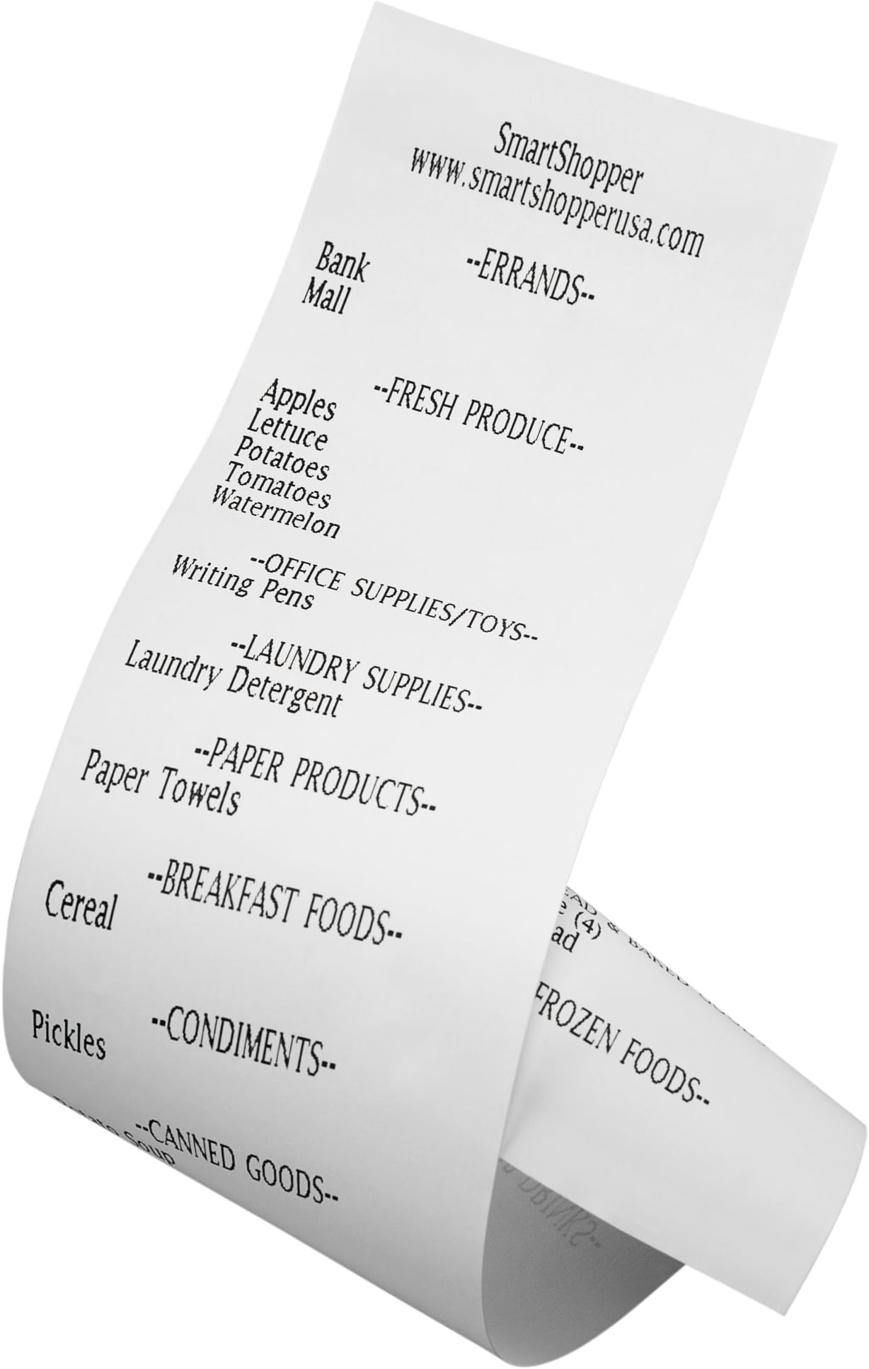 SmartShopper 3-Pack Paper Roll Refill