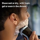 Philips rasoio elettrico serie 3000x - Rasoio elettrico Wet & Dry per uomo colore blu cielo, con tecnologia SkinProtect, rifinitore a scomparsa, rasoio ergonomico per uomo (modello X3053/00) - 4