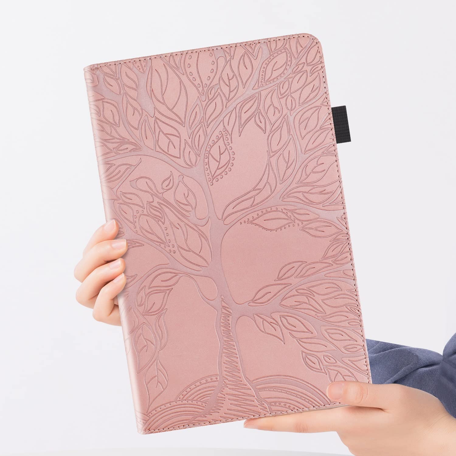 Ochrona tabletu Dla Fire. HD 8 & Ogień HD 8. Plus Tablet10th Generation, 2020 wydanie) Pu Skórzana skrzynka Flip Wallet Ochronna Pokrywa Drzewo Life Tablet Case Case Slot Tablet PC. Okładka dodatek do