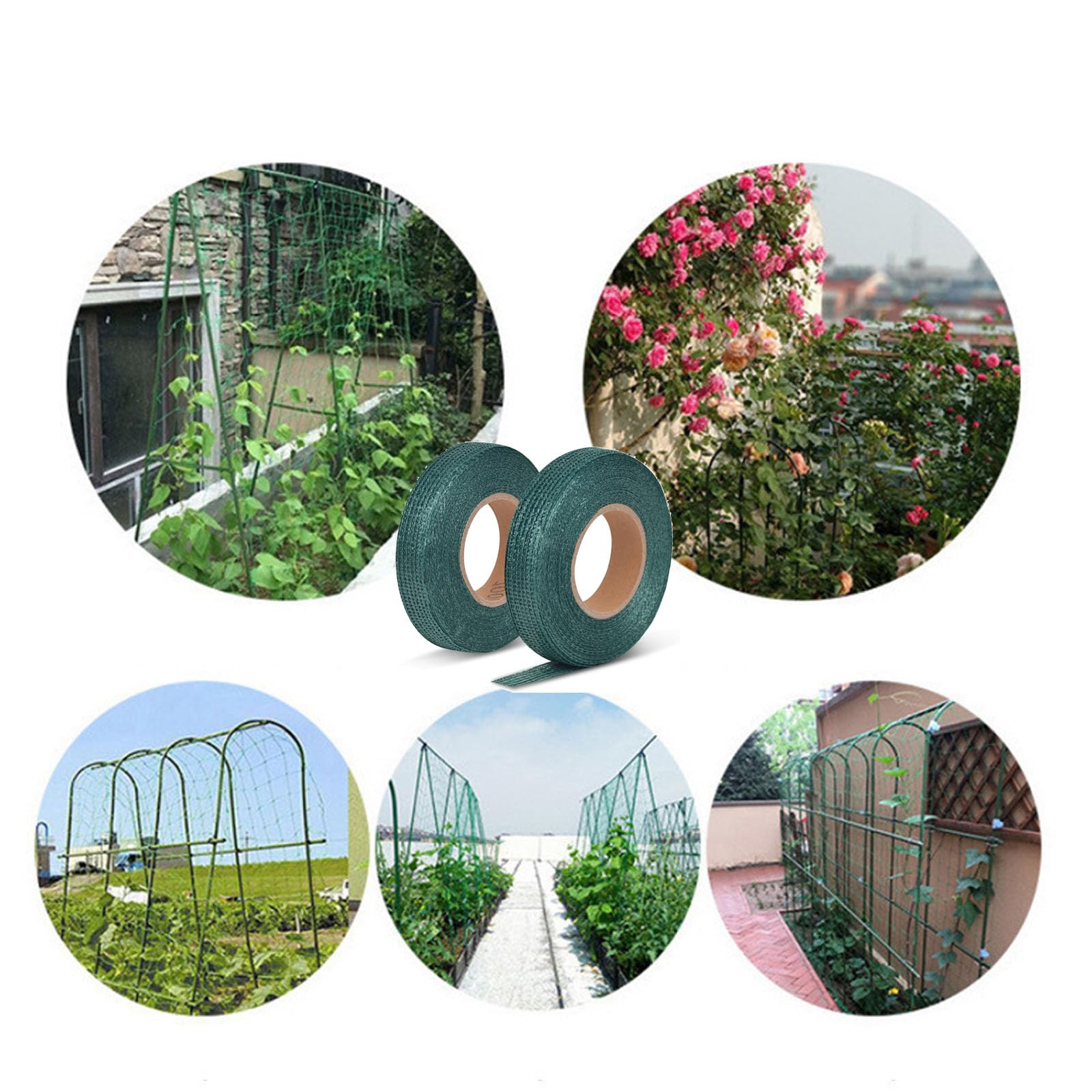 IguTrail Pflanzenbindeband 3cm X 50m - 2 Rollen Für Garten & Gewächshaus