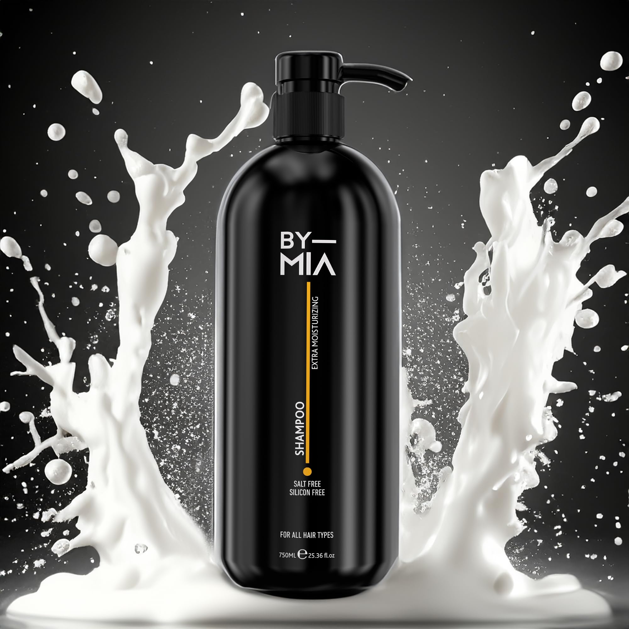 BY MIA Hair Care Shampoo 750ml | Salt Free | Silicon Free | Extra Moisturizing Formula | Fresh Invigorating Scent | Promotes Healthy Hair | Suitable for All Hair Types - Image 3