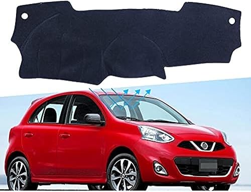 Alfombrilla antideslizante para tablero de instrumentos de coche, para Nissan Micra March K13 2011 2012 2013 2014 2015 2016 alfombrilla