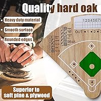 Vista 5 de Baseball Board Game, Oak Made Leisure Game for Sport Battle Table Game for Family Party Holiday