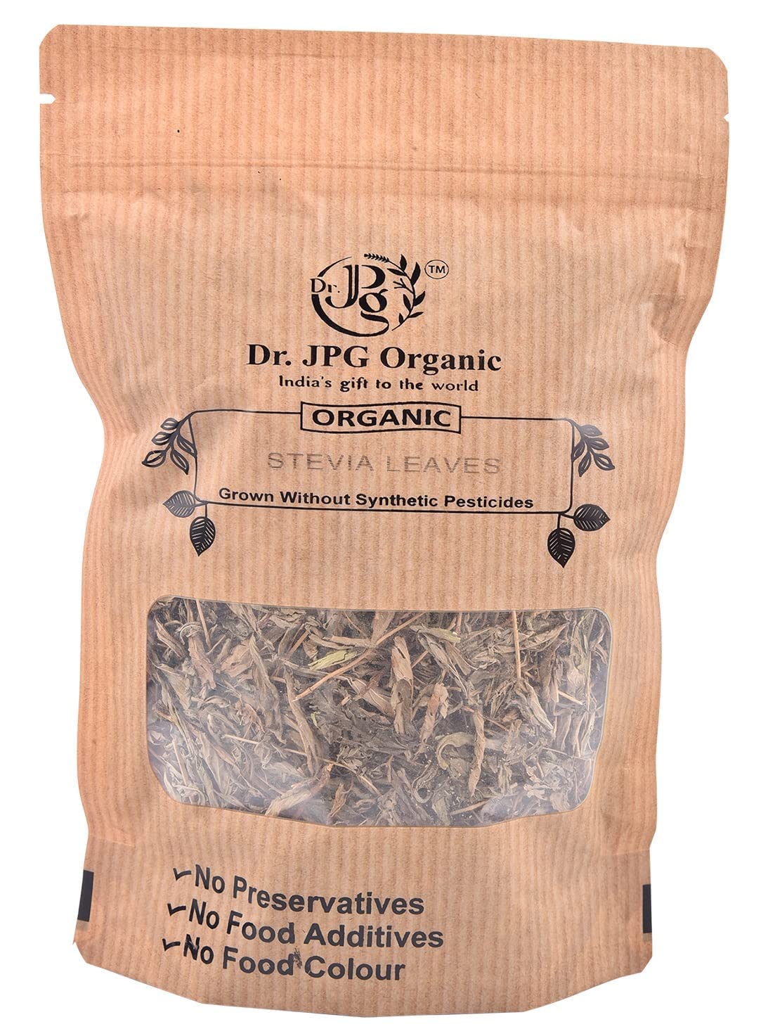 QURA 100% organiczna stewia, suche liście (200 g) naturalny słodzik | Stevia Rebaudiana | indyjski certyfikat organiczny, 50 g x 4 szt