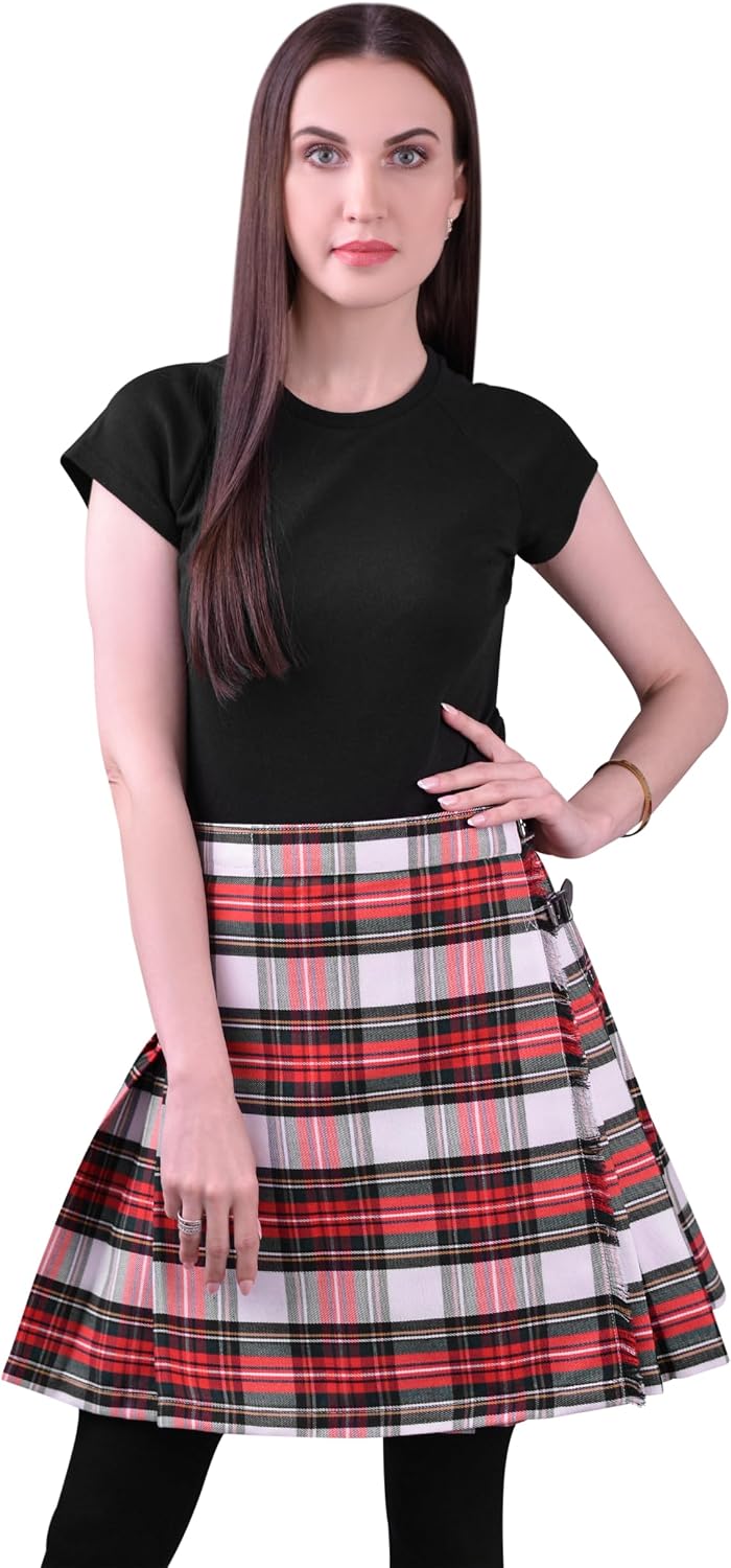 Scottish Tartan Kilts for Women Traditional Tartan Pleated Women's Kilt