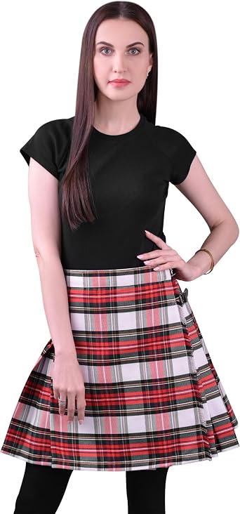 Scottish Tartan Kilts for Women Traditional Tartan Pleated Womens Kilt