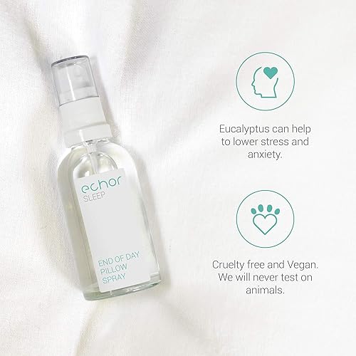 Miniatura 2 de Echor Spray de almohada para dormir. Bruma de habitación de larga duración, ayuda natural para dormir 100% mezcla pura con lavanda e ylang ylang