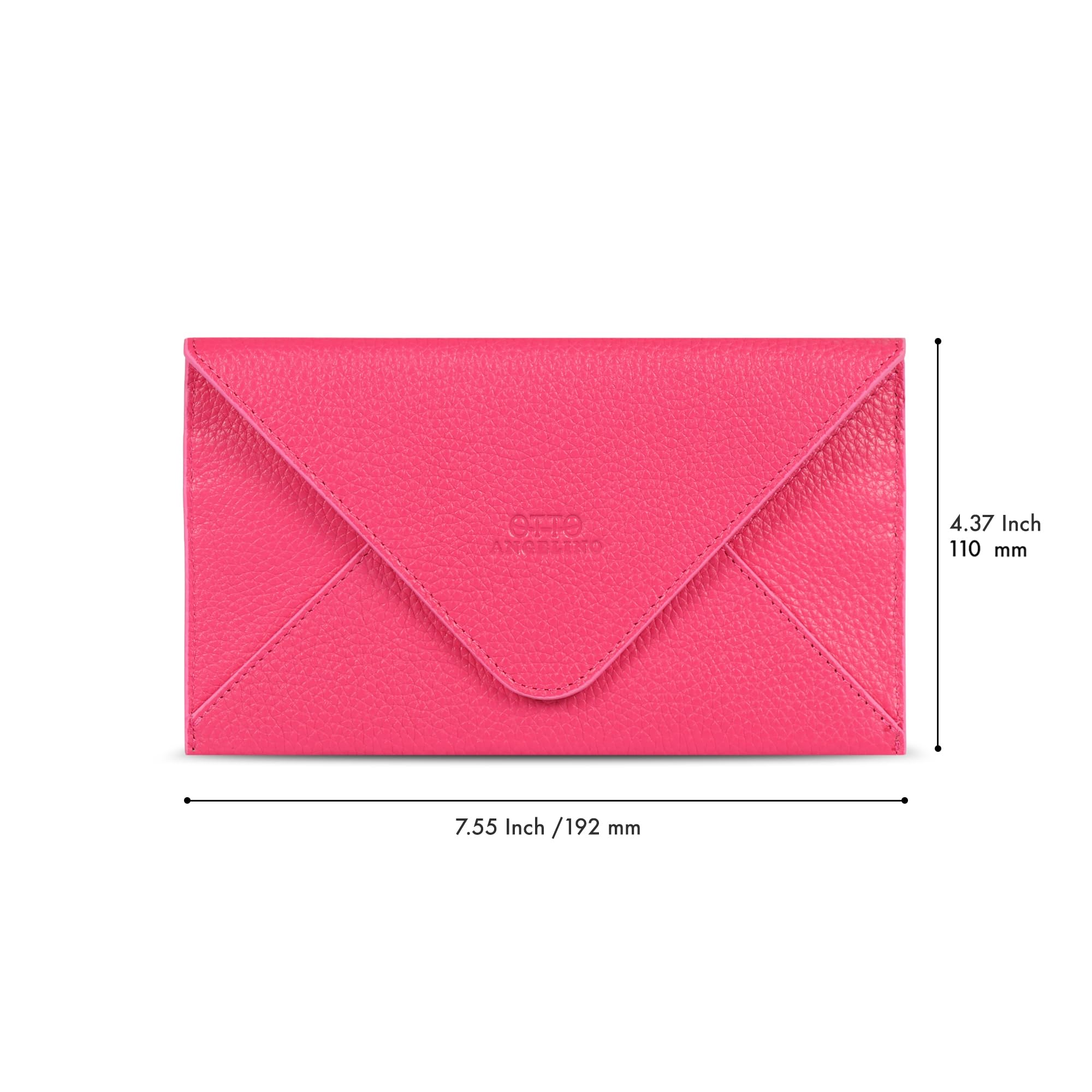 Otto Angelino Tarjetero de Cuero Genuino para Tarjetas de Crédito con Embrague - Cartera de Viaje con Estilo Sobre y Cierre Magnético-Múltiples Ranuras para el Dinero, Smartphone - Bloqueo de RFID