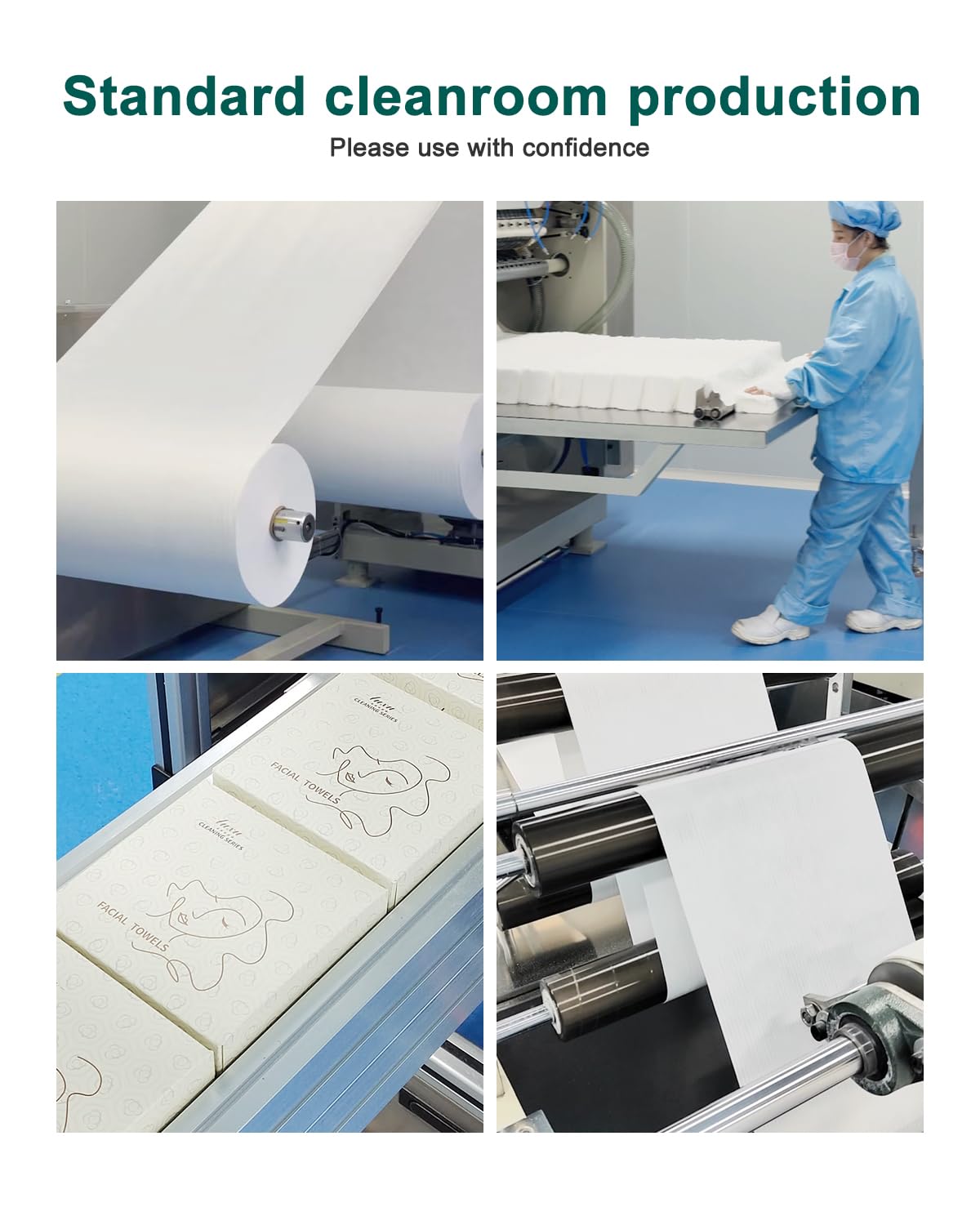 Face Towels,200 Count,7.9"x12"Disposable Face Towel,Makeup Remover Face Towelettes Disposable,Sensitive Skin&Daily Skin Care