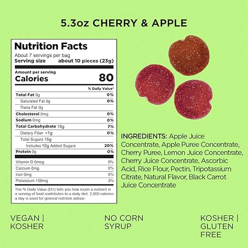 Miniatura 2 de Simply Fruit Bites  Hecho con fruta real  Manzana agria y cereza  5.3 onzas (paquete de 2)  Sin azúcar de caña + sin gluten + Kosher