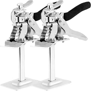 Hand Lifting Tool Jack, FUNSUEI 2 Packs Labor Saving Arm Jack, Stainless Steel Arm Tool Lift, Multi-Function Height Adjustment Lifting Device for Board Tiles Doors Windows Floor and Cabinets