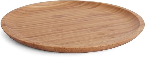 Miniatura 2 de Belari Juego de platos de bambú de 14 pulgadas, platos reutilizables de bambú, platos rectangulares de bambú, vajilla de madera - platos de bambú -