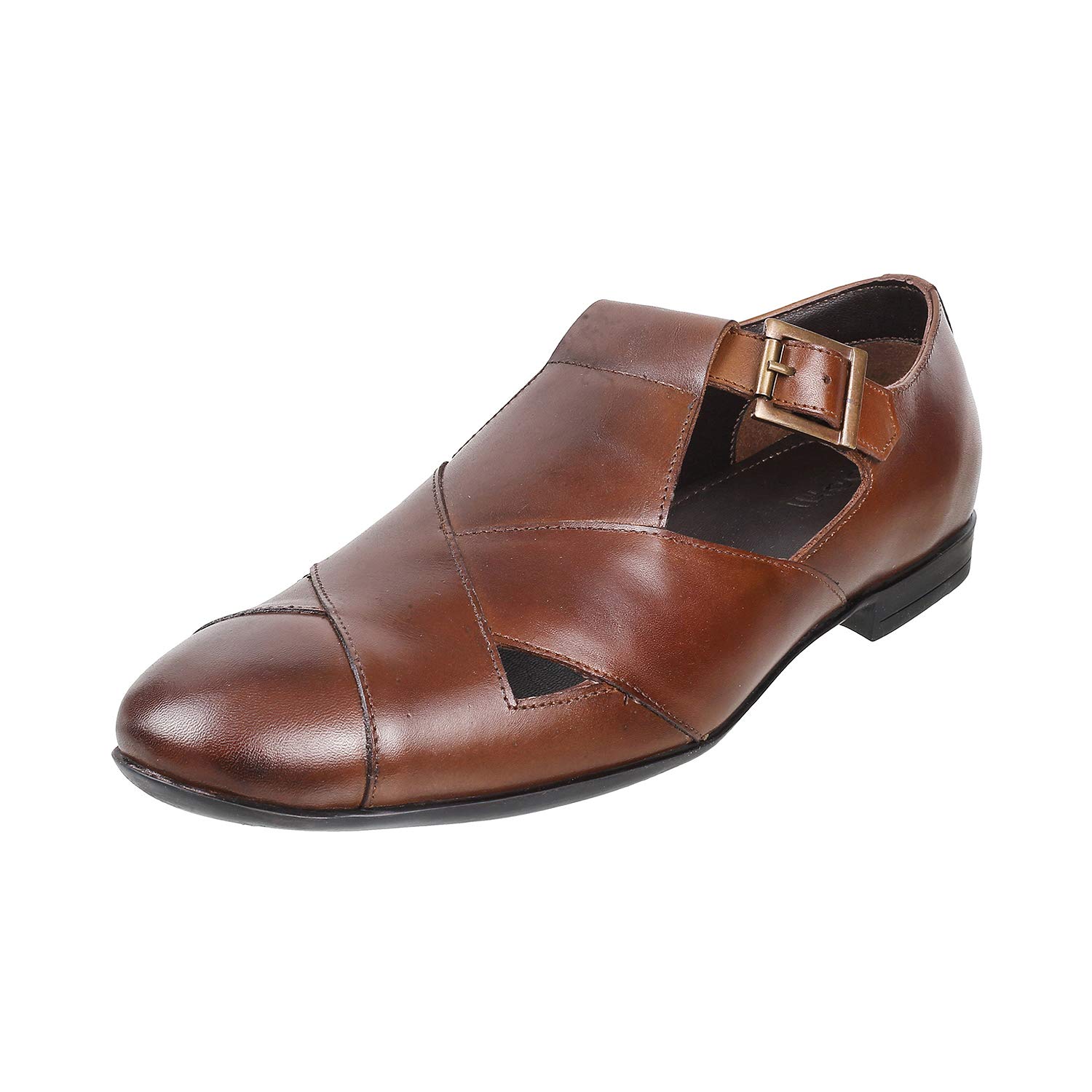 Mochi Mens Leather Brown Sandals (Size (6 UK (40 EU)) (B092K9NX69) Amazon Price History, Amazon Price Tracker