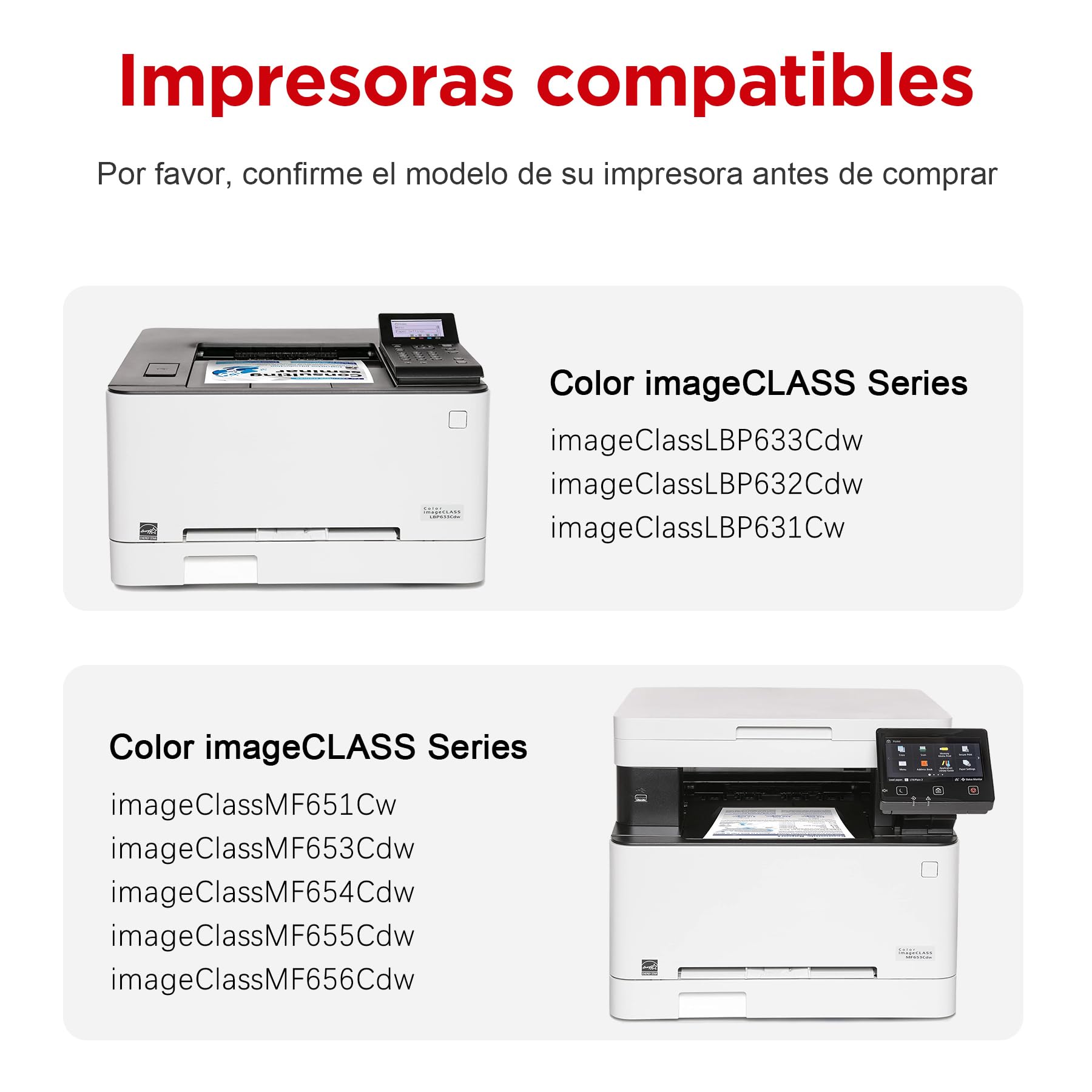 AUMOK 067H MF657Cdw Toner Compatibles para Canon 067 067H MF655Cdw MF651Cw | 4-Pack para Canon i-SENSYS MF657Cdw MF655Cdw MF651Cw LBP631Cw LBP632Cdw LBP633Cdw MF656Cdw MF653Cdw MF654Cdw