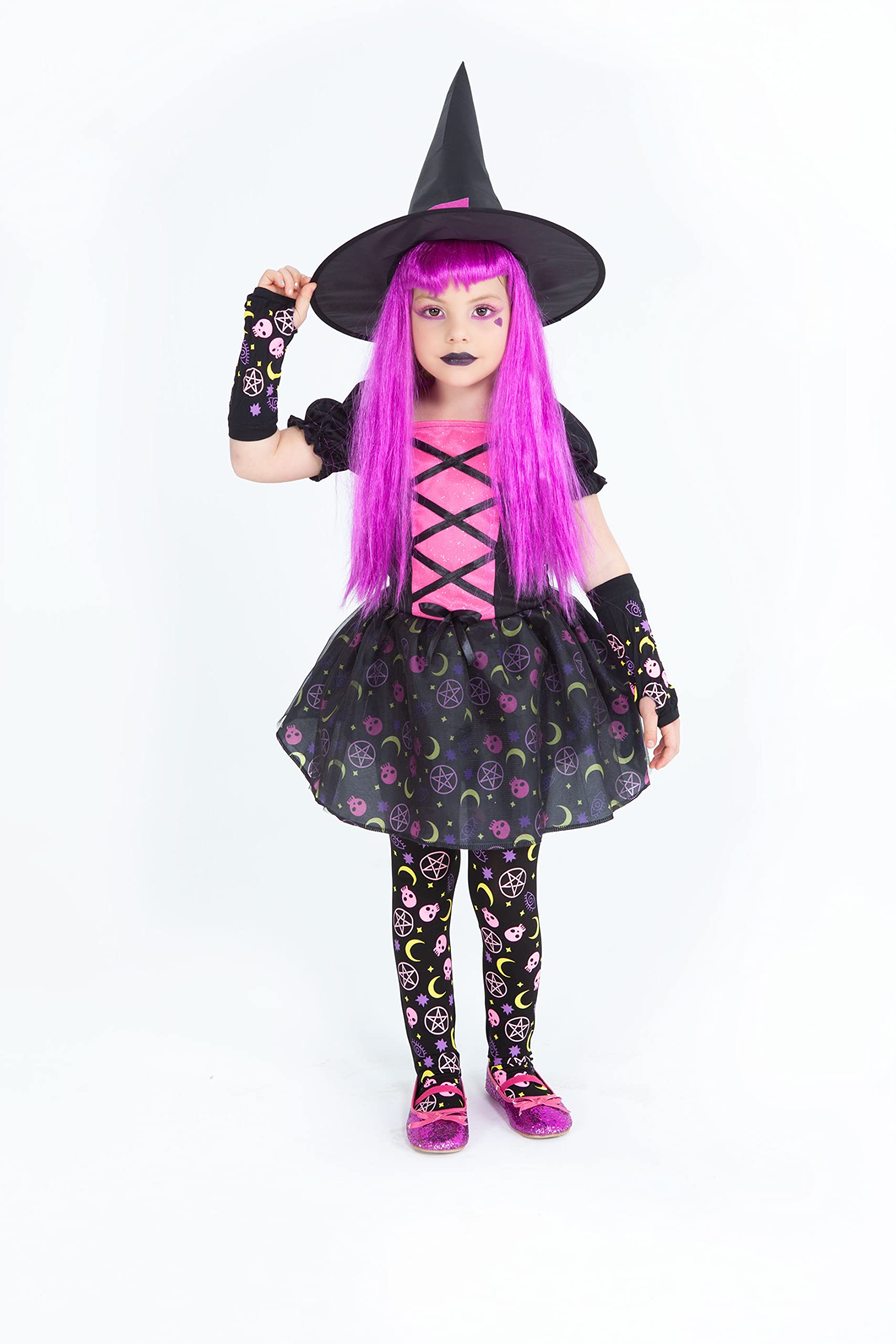 Rubie's Official 'Moonlight Witch' Kinderkostüm – Inkl. Hexenkleid & Hut Für Mädchen, Perfekt Für Halloween