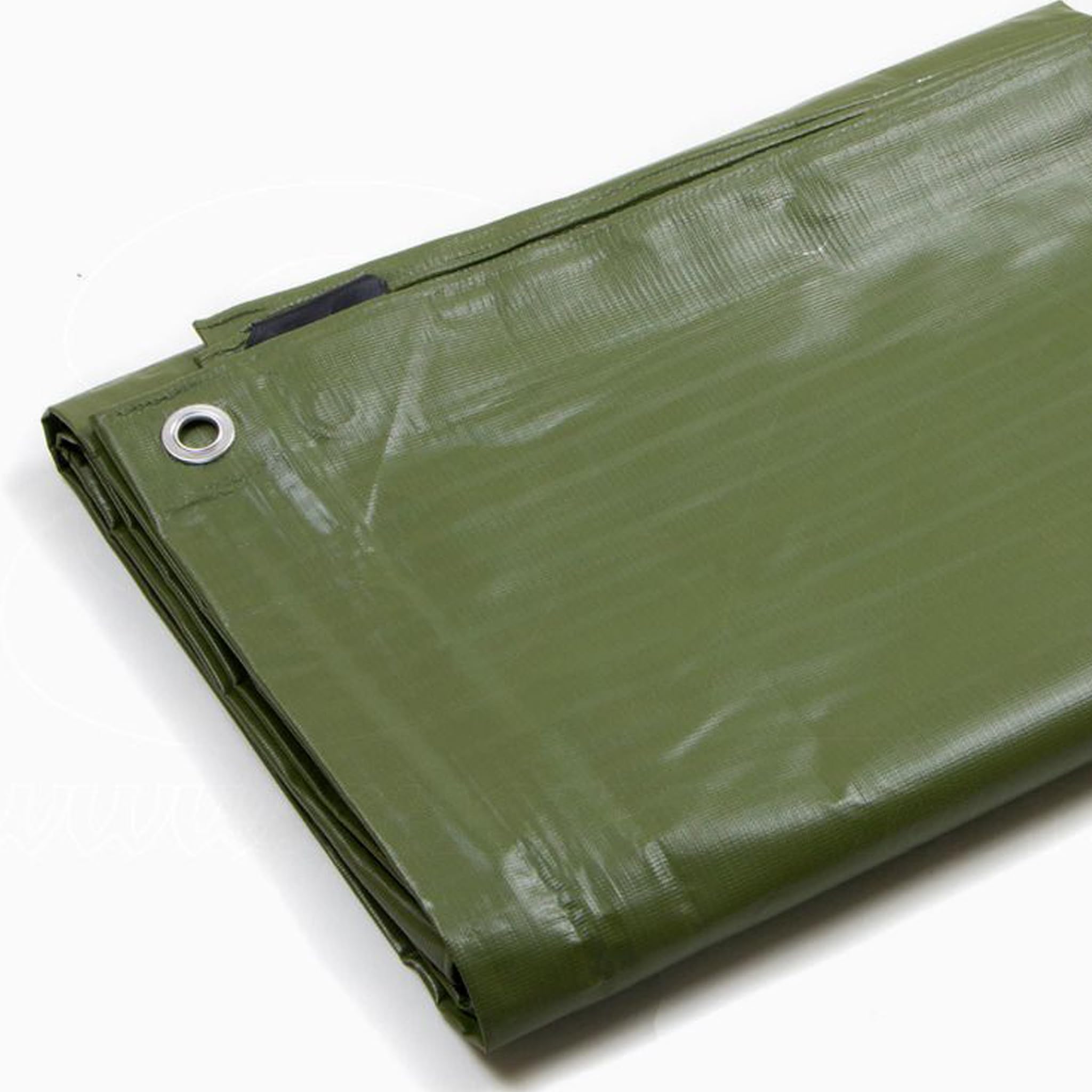 Telo Impermeabile da Esterno - 300 g/m² Telone con Occhielli Rinforzati, Resistente ai Raggi UV e agli Strappi, per Barche, Legna, Piscine, Mobili da Giardino, Auto - Verde (3mt x 4mt)