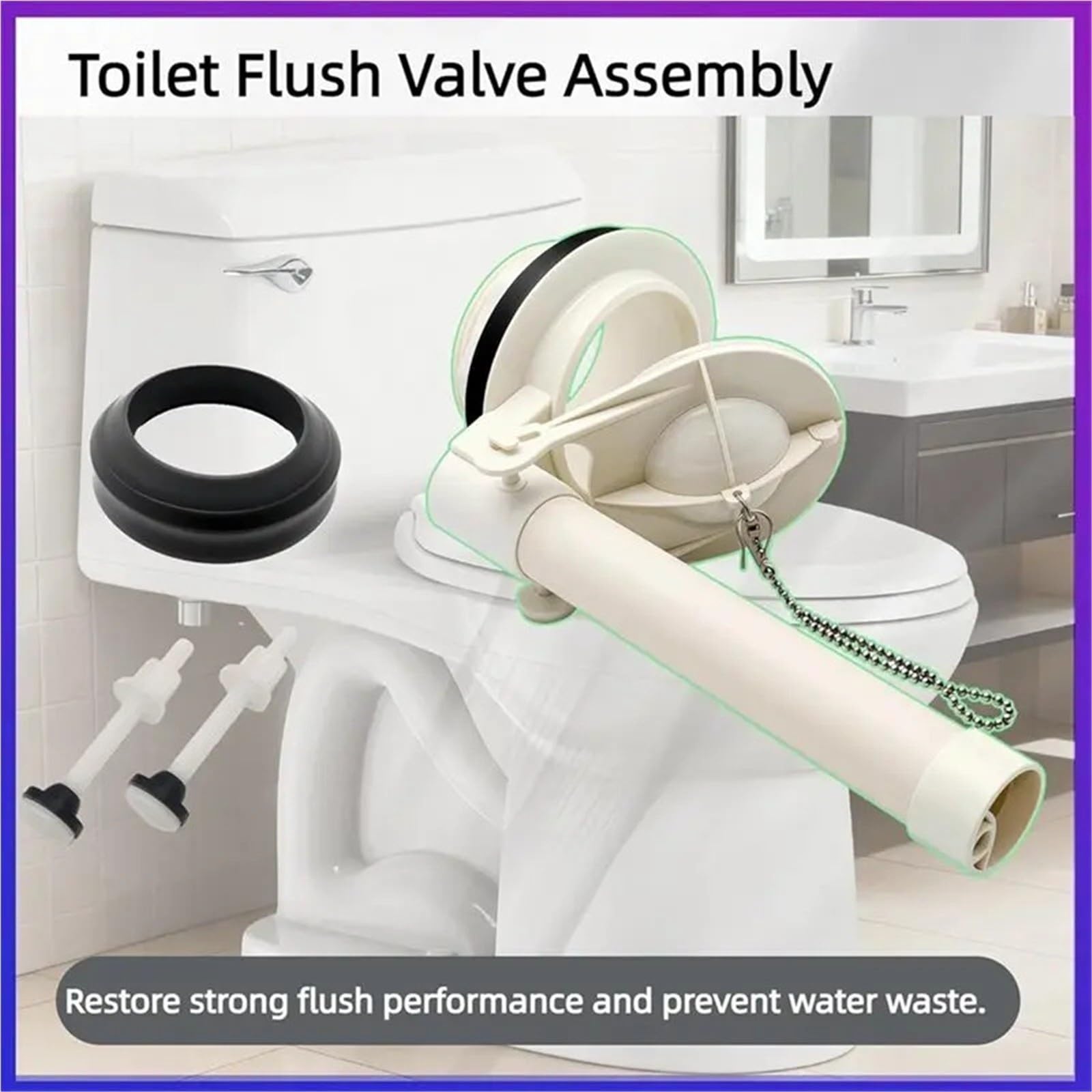 Cisterna Wc Universal Kit de válvula descarga repuesto for inodoro