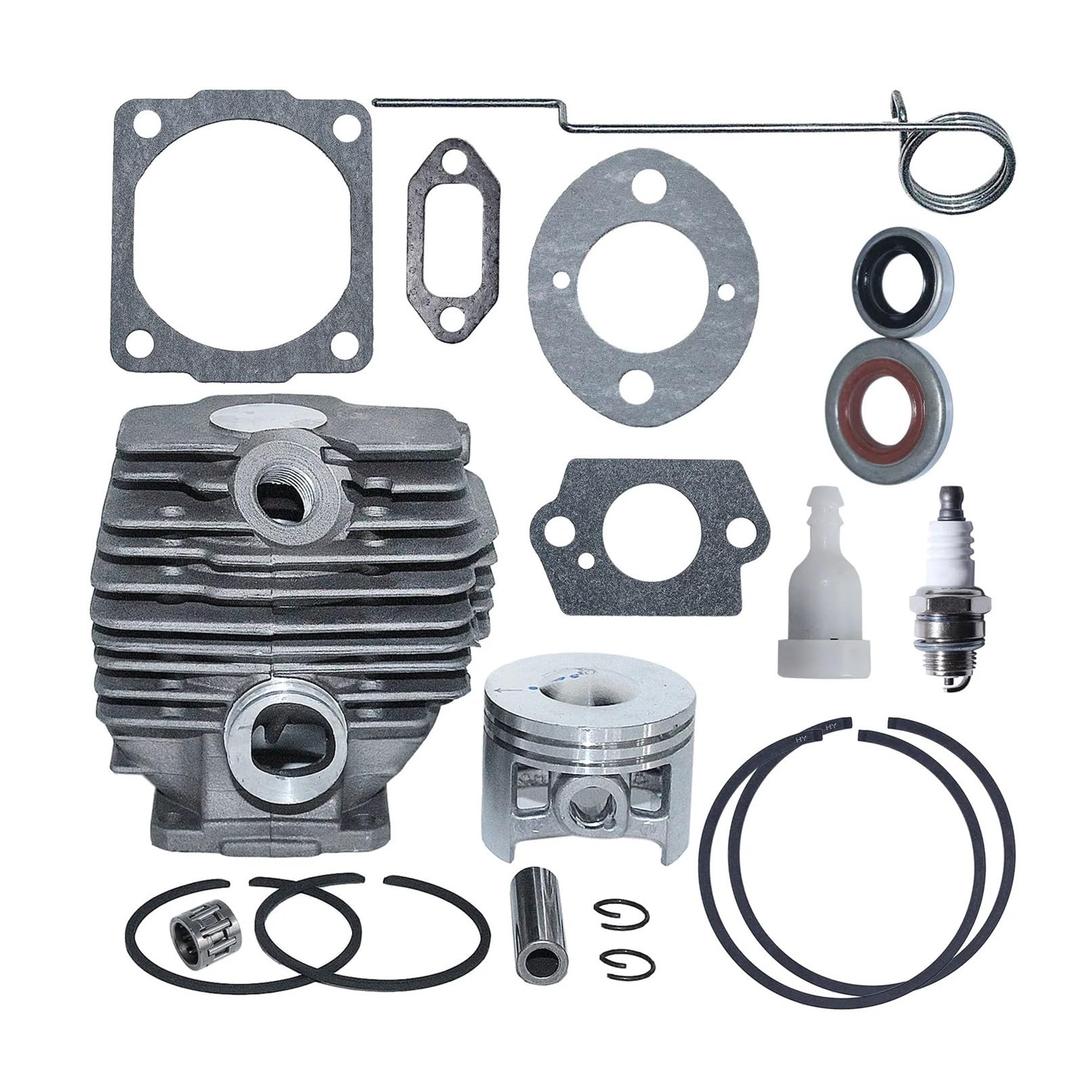 Pieza DE Recambio Kit de Junta de Sello de Aceite de pistón de Cilindro de 46 mm Compatible con Motosierra 028 028AV 028 QW WB 1118 020 1203