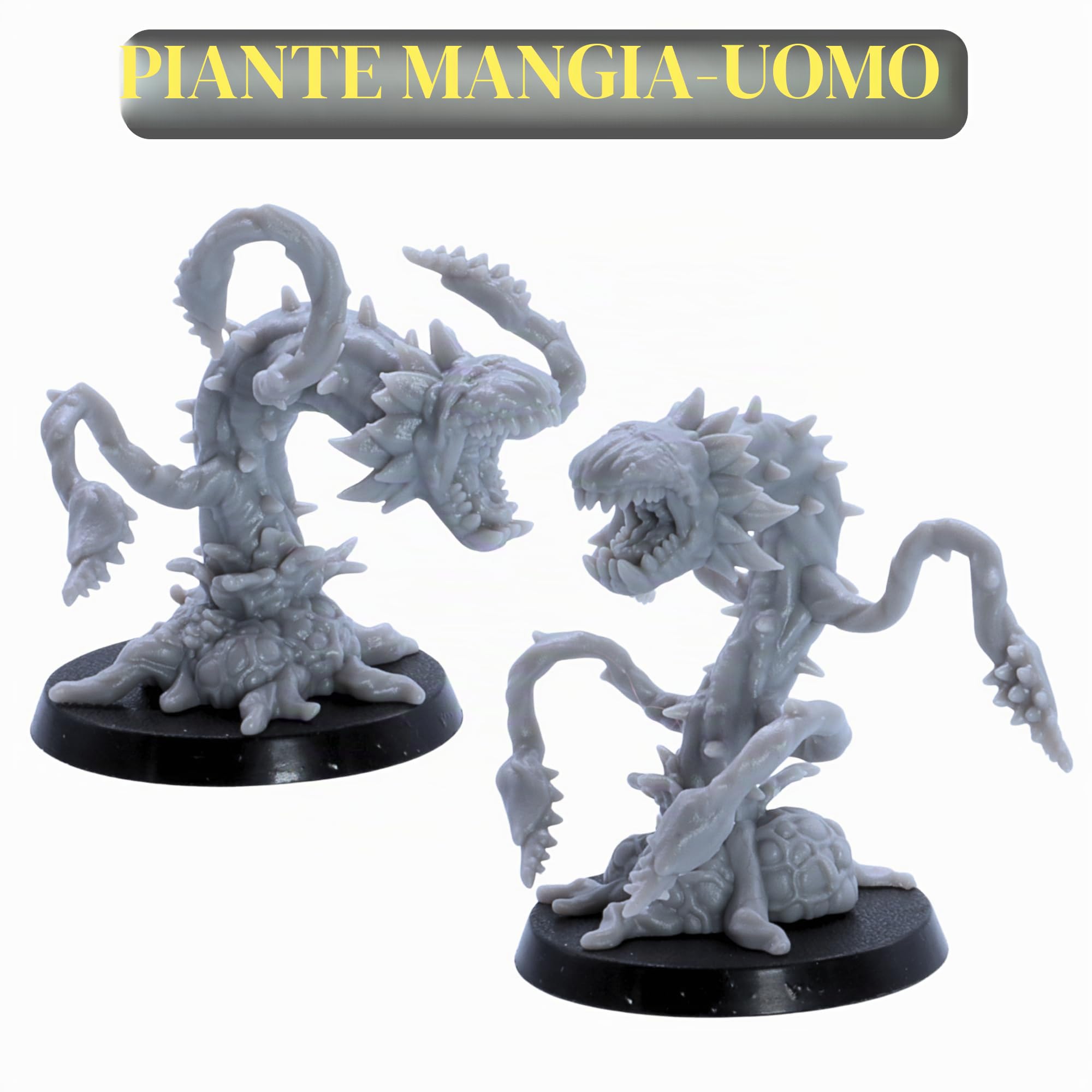 Jungle Monster Miniature Set - 11 Creature per DnD & Fantasy RPG | Phase Panthers, Girallons, Man-Man-Man-eating Plants, Sprouts | Figure in scala da 28 mm a 65 mm | Miniature epiche con licenza |