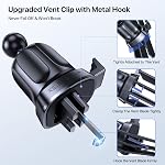 Miracase 3-in-1 Supports de téléphone portable pour votre voiture, Support universel de téléphone de voiture pour tableau de bord Air Vent Pare-brise Compatible avec iPhone 16 15 14 13 12 13 Pro Max Xs XR X, Galaxy Noir